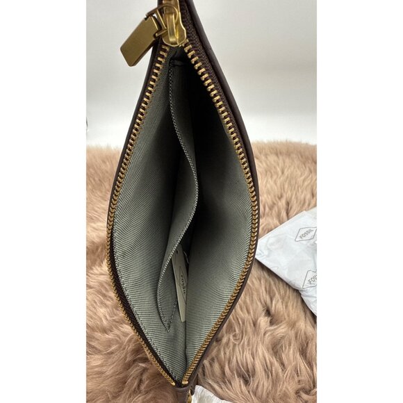 Fossil Women's Wristlet Wallet Clutch Dark Brown/Espresso - Picture 6 of 6
